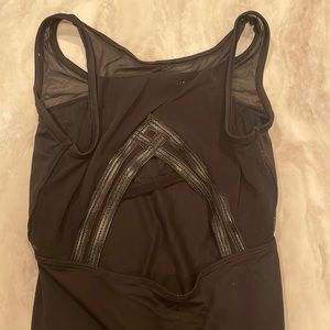 Bloch black leotard with mesh